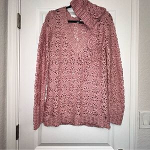 New, Vintage Newport News V-Neck Sweater w/Matching Beanie Hat